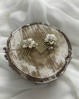 Horquillas Flor Dorada